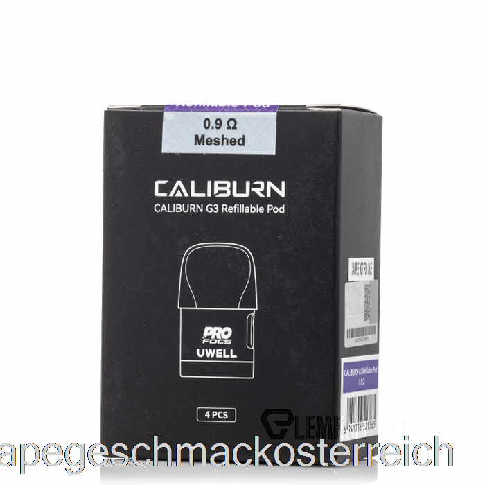 Uwell Caliburn G3 Ersatzpods 0,9 Ohm Caliburn G3 Pods Vape-Geschmack